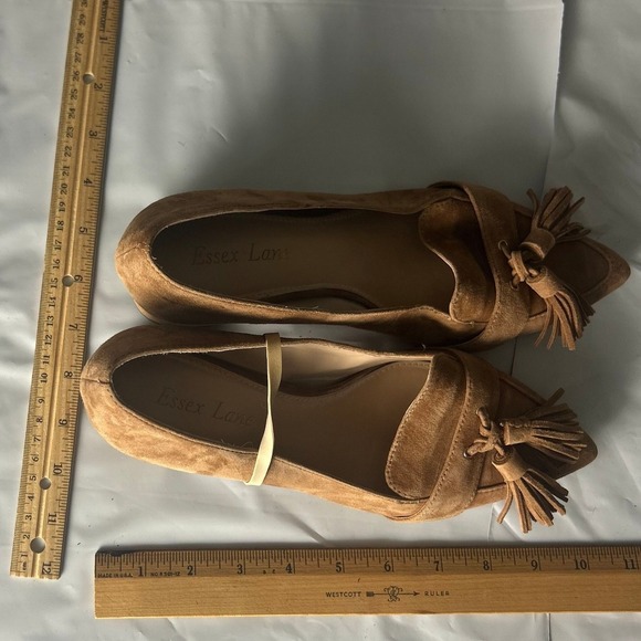 Steve Madden Brown Suede Tassel Loafer Flats Women Size 7.5 - Picture 3 of 5